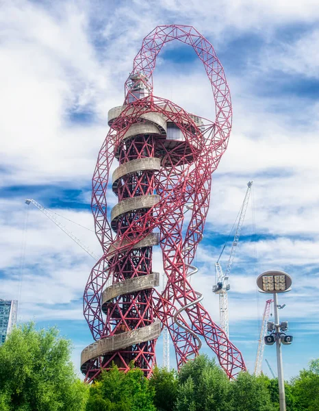 Orbite d'ArcelorMittal dans le parc olympique de Stratford, Londres Images De Stock Libres De Droits