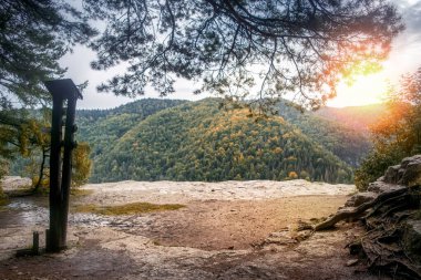 Viewpoint Tomasovsky vyhlad in the Slovak paradise in Slovakia clipart