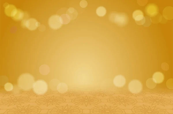 Golden Abstract Background Light Bokeh Shines Vector Illustration — Stock Vector