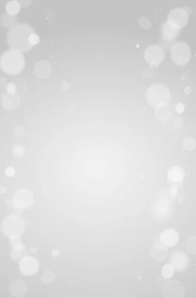 ボケ味を持つ抽象的な銀お祝い水平背景デフォーカス ライトとテキスト ベクトル図のコピー スペース — ストックベクタ