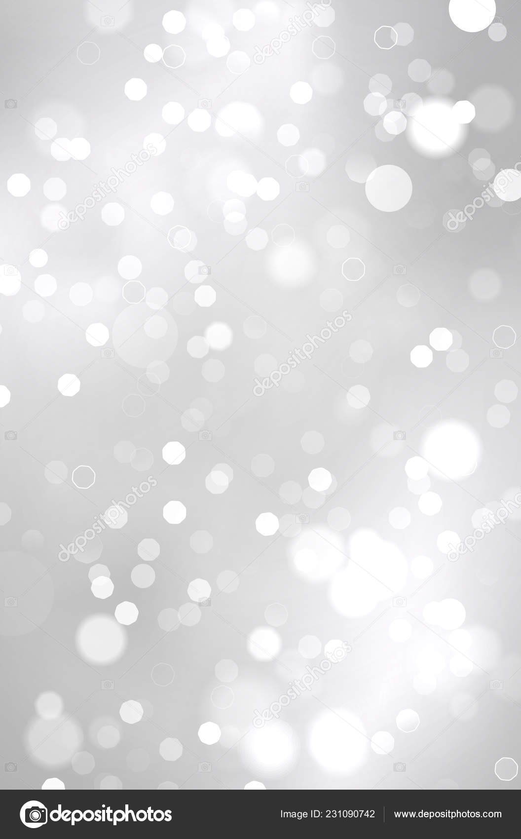 Abstract Shiny Silver Background Blurred Bokeh Lights Vector Illustration Vector Image By C Machacek Vector Stock