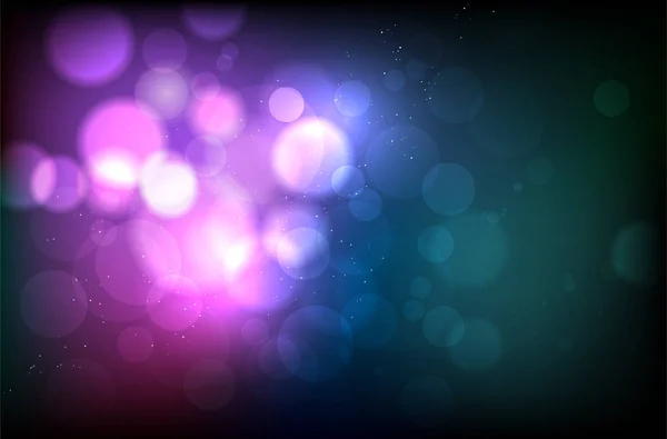 Fondo abstracto con luces bokeh borrosas brillantes — Vector de stock