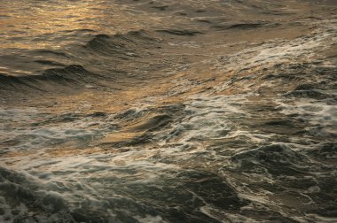 Köpük dalgalar görünümünü kırpılmış