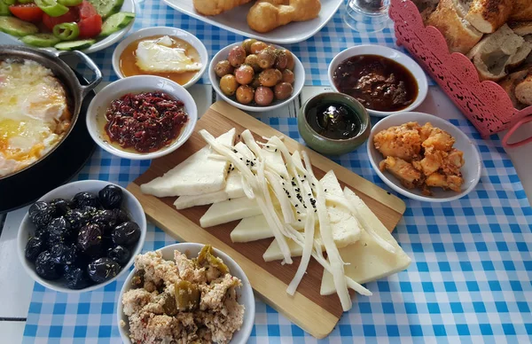 Mesa Desayuno Tradicional Turca — Foto de Stock