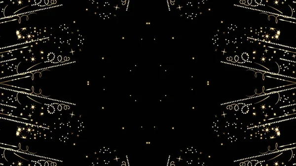 Soyut Kaleidescopic Altın Süsler Arka Plan — Stok fotoğraf
