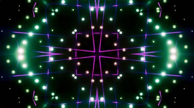 Soyut kaleidescopic club, parti, tv şovları, konserler, müzik korumaları, gece kulüpleri, diskolar ve trance olayları partilerde vj projeksiyonları için sahne ışıkları uygundur.