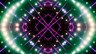 Soyut kaleidescopic club, parti, tv şovları, konserler, müzik korumaları, gece kulüpleri, diskolar ve trance olayları partilerde vj projeksiyonları için sahne ışıkları uygundur.