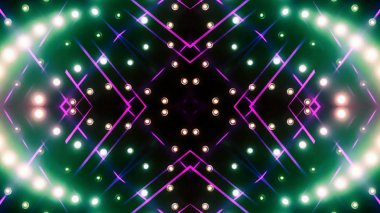 Soyut kaleidescopic club, parti, tv şovları, konserler, müzik korumaları, gece kulüpleri, diskolar ve trance olayları partilerde vj projeksiyonları için sahne ışıkları uygundur.