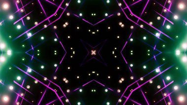 Soyut kaleidescopic club, parti, tv şovları, konserler, müzik korumaları, gece kulüpleri, diskolar ve trance olayları partilerde vj projeksiyonları için sahne ışıkları uygundur.