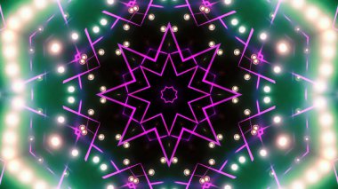 Soyut kaleidescopic club, parti, tv şovları, konserler, müzik korumaları, gece kulüpleri, diskolar ve trance olayları partilerde vj projeksiyonları için sahne ışıkları uygundur.