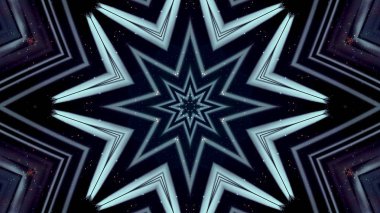 Kaleidescopic alanı yıldızlı fütüristik arka plan