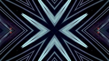 Kaleidescopic alanı yıldızlı fütüristik arka plan