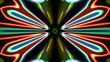 Soyut kaleidescopic Kulübü, parti, sahne neon ışıkları