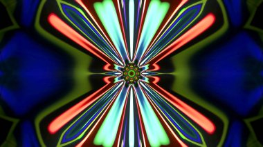 Soyut kaleidescopic Kulübü, parti, sahne neon ışıkları