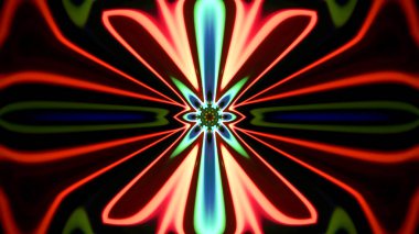 Soyut kaleidescopic Kulübü, parti, sahne neon ışıkları