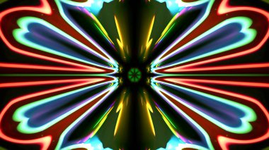 Soyut kaleidescopic Kulübü, parti, sahne neon ışıkları