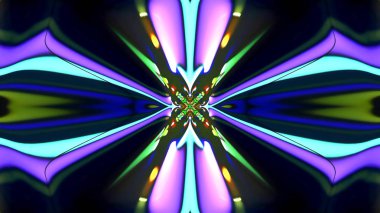 Soyut kaleidescopic Kulübü, parti, sahne neon ışıkları