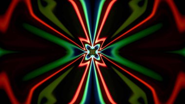 Soyut kaleidescopic Kulübü, parti, sahne neon ışıkları