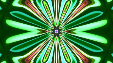 Soyut kaleidescopic club, parti, sahne, neon ışıkları 