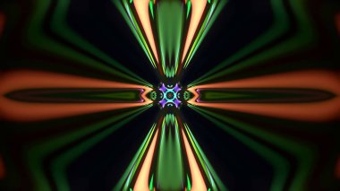 Soyut kaleidescopic club, parti, sahne, neon ışıkları 