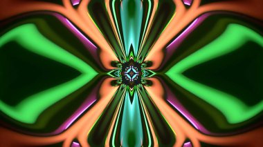 Soyut kaleidescopic club, parti, sahne, neon ışıkları 