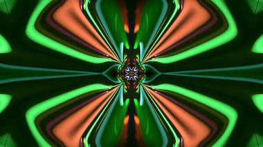 Soyut kaleidescopic club, parti, sahne, neon ışıkları 