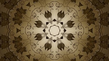 Zarif arka plan ile çiçek öğeleri