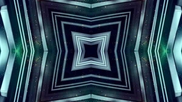 Abstrakte Kaleideskopische Raum Sternenhimmel Futuristischen Hintergrund — Stockfoto