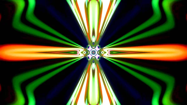 Abstract Kaleidescopic Club Party Podium Neon Verlichting — Stockfoto