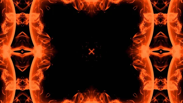 Abstract Kaleidoscopic Fire Background — Stock Photo, Image