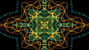 Otantik yeşil ve sarı sürekli değişen parti arka plan ışıklar