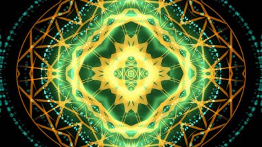 Otantik yeşil ve sarı sürekli değişen parti arka plan ışıklar