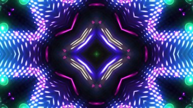 Soyut kaleidescopic Kulübü, parti, sahne ışıkları 