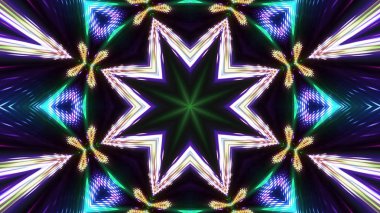 Soyut kaleidescopic Kulübü, parti, sahne ışıkları 