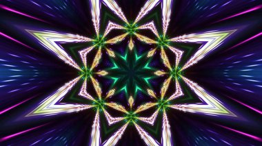 Soyut kaleidescopic Kulübü, parti, sahne ışıkları 