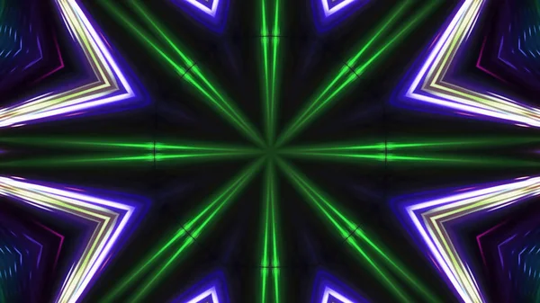 Abstract Kaleidescopic Club Party Stage Lights — Stock Photo, Image