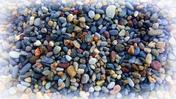 Variety Beach Stones Sand — Stock Photo, Image