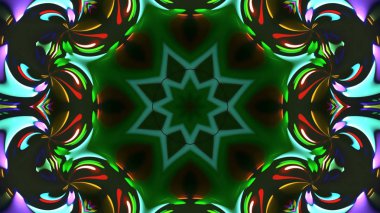 Soyut kaleidescopic club, parti, tv şovları, konserler, müzik korumaları, gece kulüpleri, diskolar ve trance olayları partilerde vj projeksiyonları için sahne ışıkları uygundur.