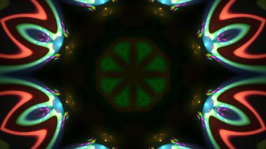 Soyut kaleidescopic club, parti, tv şovları, konserler, müzik korumaları, gece kulüpleri, diskolar ve trance olayları partilerde vj projeksiyonları için sahne ışıkları uygundur.