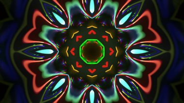 Soyut kaleidescopic club, parti, tv şovları, konserler, müzik korumaları, gece kulüpleri, diskolar ve trance olayları partilerde vj projeksiyonları için sahne ışıkları uygundur.