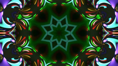 Soyut kaleidescopic club, parti, tv şovları, konserler, müzik korumaları, gece kulüpleri, diskolar ve trance olayları partilerde vj projeksiyonları için sahne ışıkları uygundur.