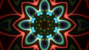 Soyut kaleidescopic club, parti, tv şovları, konserler, müzik korumaları, gece kulüpleri, diskolar ve trance olayları partilerde vj projeksiyonları için sahne ışıkları uygundur.