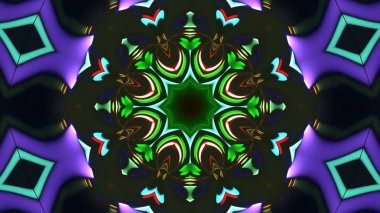 Soyut kaleidescopic club, parti, tv şovları, konserler, müzik korumaları, gece kulüpleri, diskolar ve trance olayları partilerde vj projeksiyonları için sahne ışıkları uygundur.