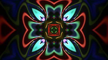 Soyut kaleidescopic club, parti, tv şovları, konserler, müzik korumaları, gece kulüpleri, diskolar ve trance olayları partilerde vj projeksiyonları için sahne ışıkları uygundur.