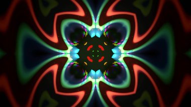 Soyut kaleidescopic club, parti, tv şovları, konserler, müzik korumaları, gece kulüpleri, diskolar ve trance olayları partilerde vj projeksiyonları için sahne ışıkları uygundur.