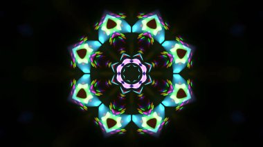 Soyut kaleidescopic club, parti, tv şovları, konserler, müzik korumaları, gece kulüpleri, diskolar ve trance olayları partilerde vj projeksiyonları için sahne ışıkları uygundur.