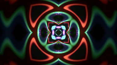 Soyut kaleidescopic club, parti, tv şovları, konserler, müzik korumaları, gece kulüpleri, diskolar ve trance olayları partilerde vj projeksiyonları için sahne ışıkları uygundur.