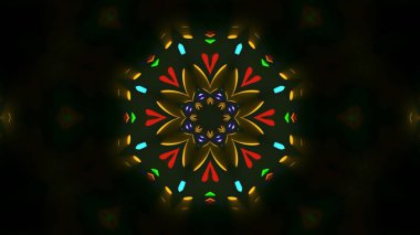 Soyut kaleidescopic club, parti, tv şovları, konserler, müzik korumaları, gece kulüpleri, diskolar ve trance olayları partilerde vj projeksiyonları için sahne ışıkları uygundur.