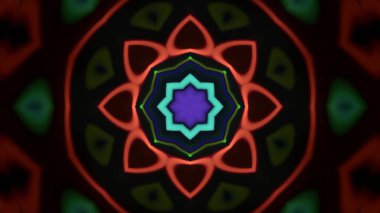 Soyut kaleidescopic club, parti, tv şovları, konserler, müzik korumaları, gece kulüpleri, diskolar ve trance olayları partilerde vj projeksiyonları için sahne ışıkları uygundur.