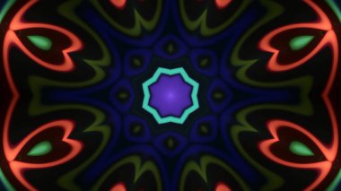 Soyut kaleidescopic club, parti, tv şovları, konserler, müzik korumaları, gece kulüpleri, diskolar ve trance olayları partilerde vj projeksiyonları için sahne ışıkları uygundur.